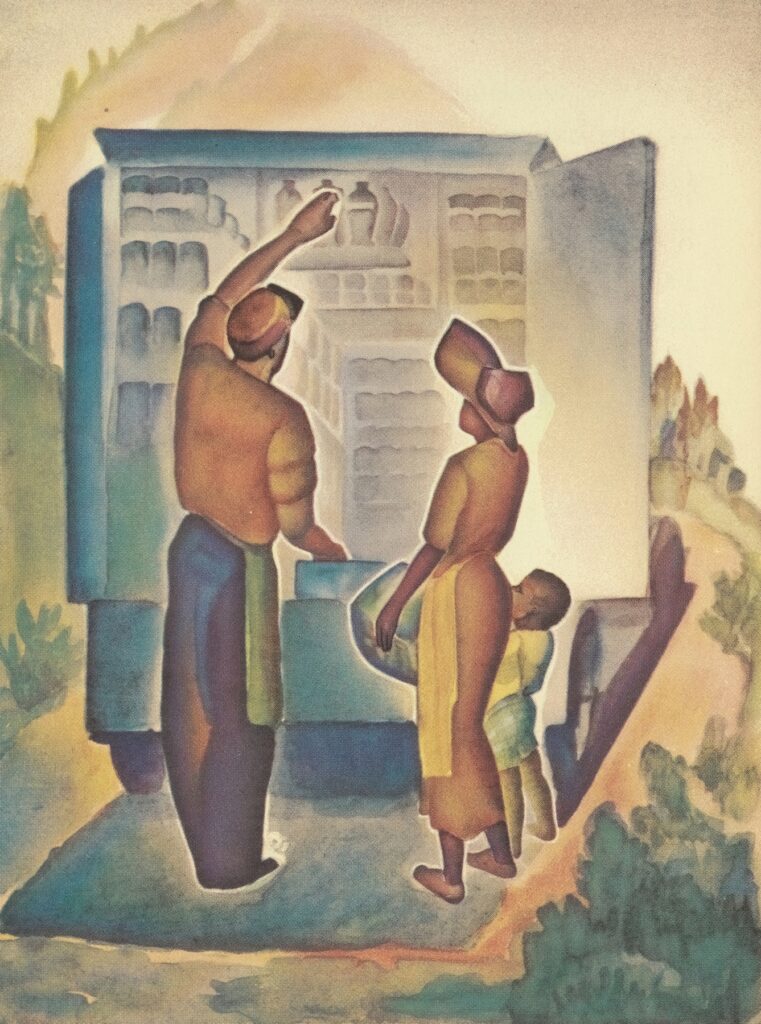 Country Life Stories; Some Rural Community Helpers (1938) by Vernon Winslow (American, 20th Century)