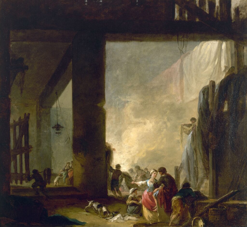 La Blanchisserie (1758-1759) by Hubert Robert (French, 1733-1808)