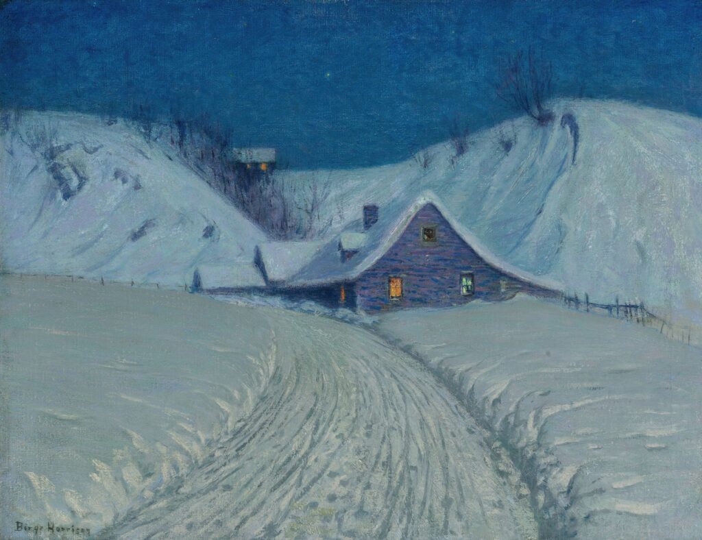 Winter’s Cabin at the Curve by Birge Harrison (American, 1854–1929)